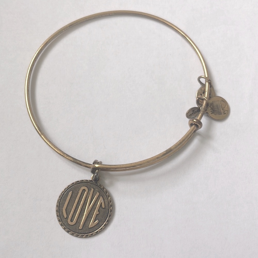 Alex and Ani Love Charm Bracelet